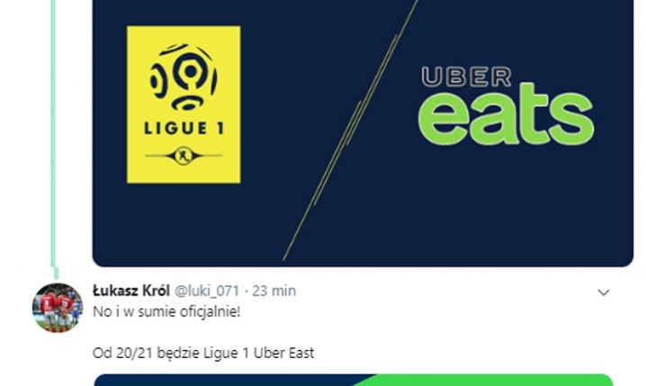 Uber Eats sponsorem tytularnym Ligue 1 od sezonu 20/21! :D